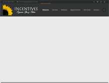 Tablet Screenshot of incentivespasalon.com